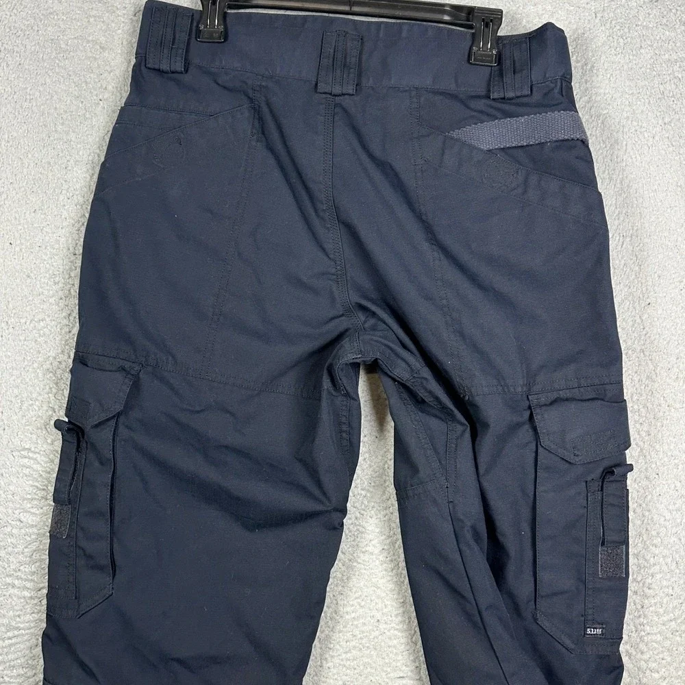 5.11 Tactical Pants Mens 34X30 Dark Navy Ripstop Cargo Work Utility Straight Leg